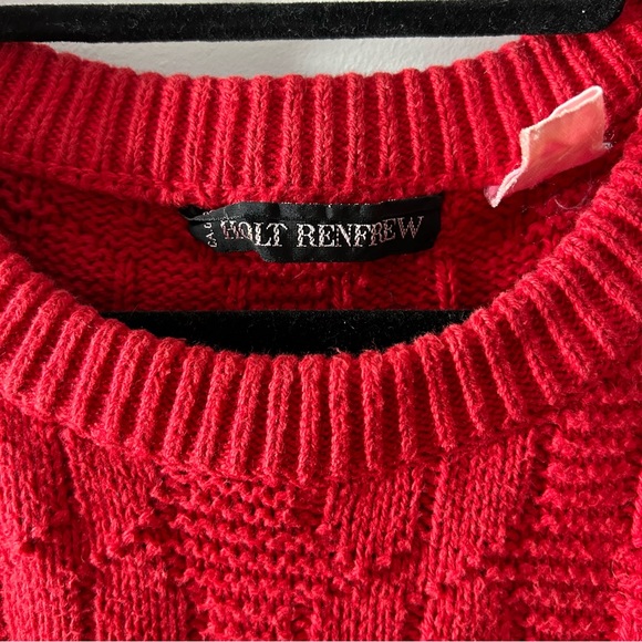 ❌SOLD ❌Holt Renfrew - Vintage Crew Neck Sweater - Picture 7 of 11